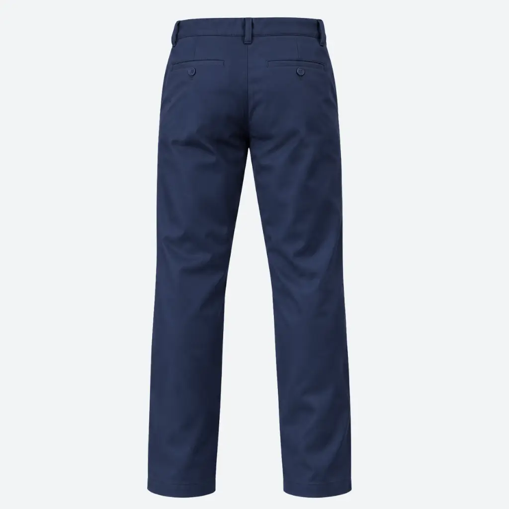 Pantalón industrial de gabardina para caballero - vista trasera