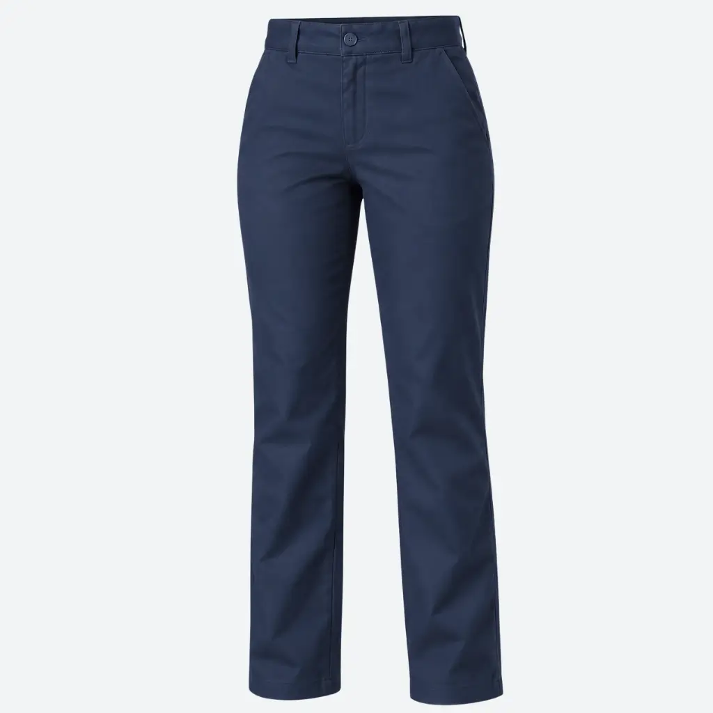 Pantalón industrial de gabardina para dama - vista frontal