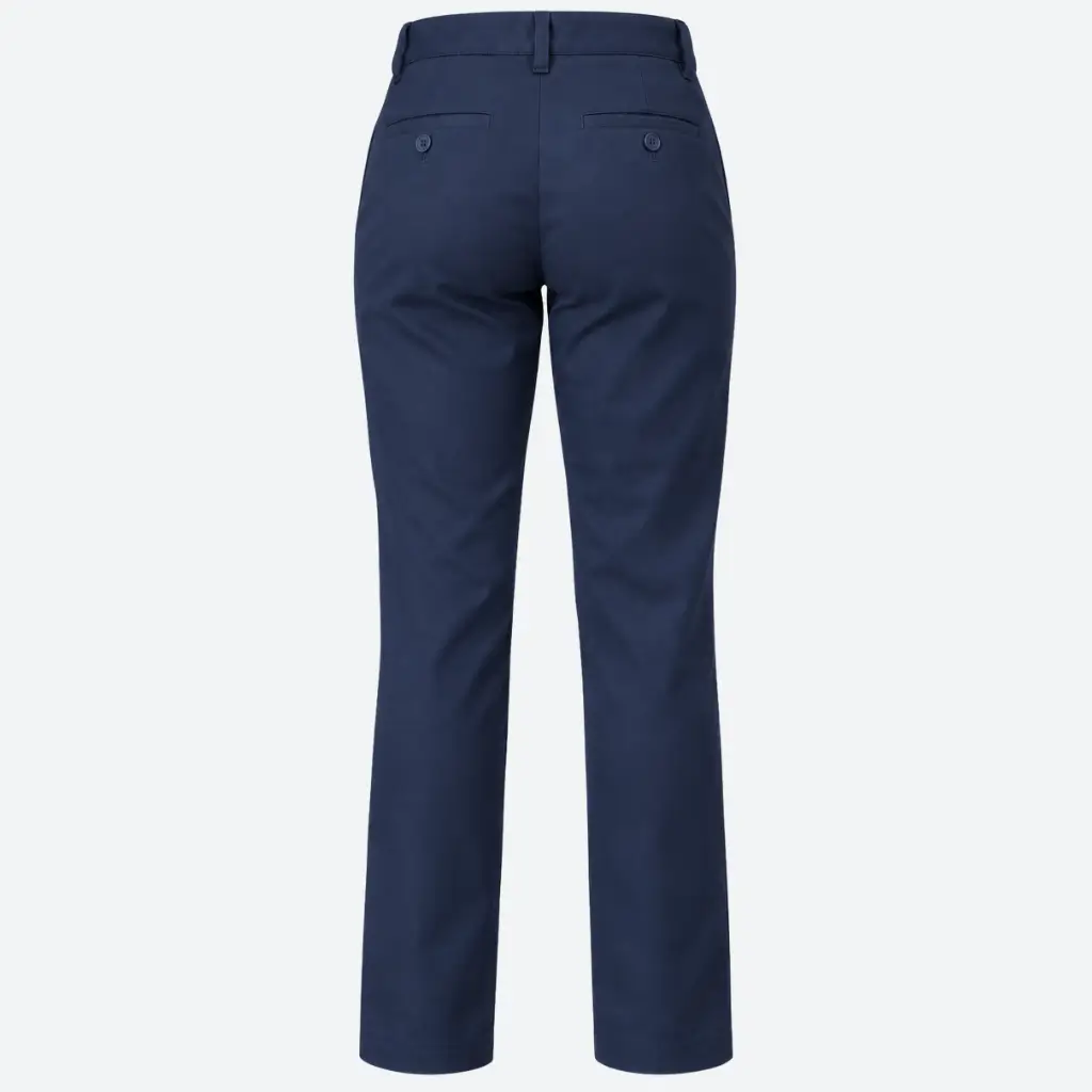 Pantalón industrial de gabardina para dama - vista trasera